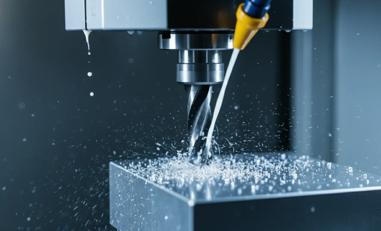 CNC machining process in precision mold tooling manufacturing facility